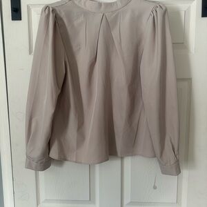 Elegant Women's Blouse - Taupe